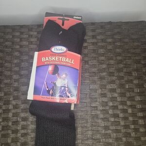 thor Unisex Black Basketball Socks